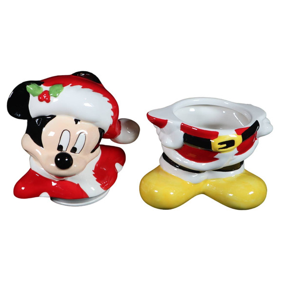 Zrike Brands Mickey Mouse Santa Christmas Canister Cookie Jar - Picture 5 of 5